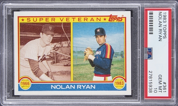 1983 Topps #361 Nolan Ryan - PSA GEM MT 10